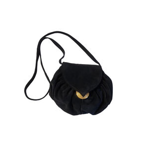 Brizzolari suede bag navy blue